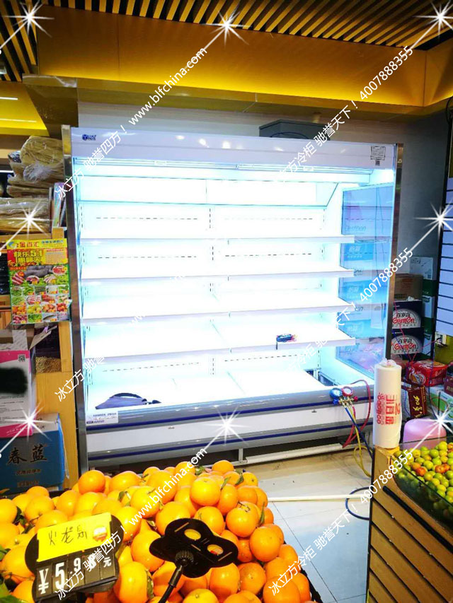 龙华金百汇超市2米水果风幕柜