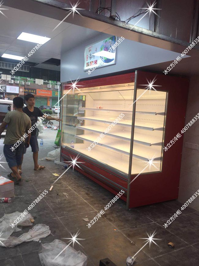 惠州市惠城区老农生鲜2米水果风幕柜效果